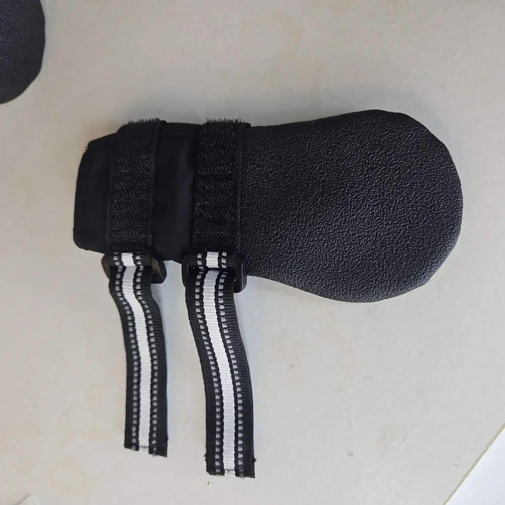 Black and White Dog Boots
